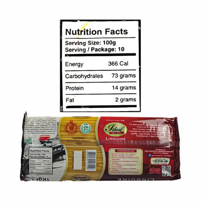 1 CASE - Ideal Gourmet Pasta LINGUINE 1kg x 15 packs