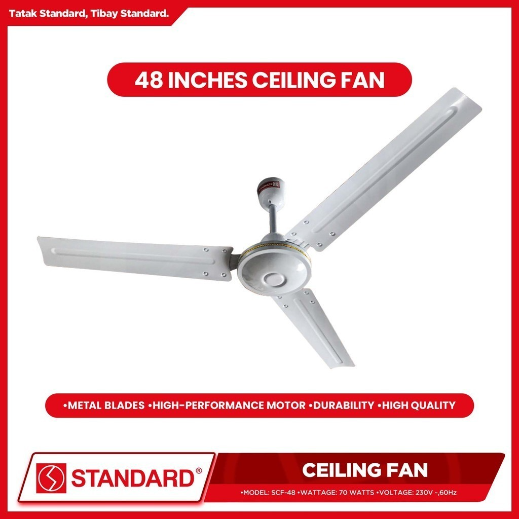 STANDARD CEILING FAN 48" - Diameter Metal Blade