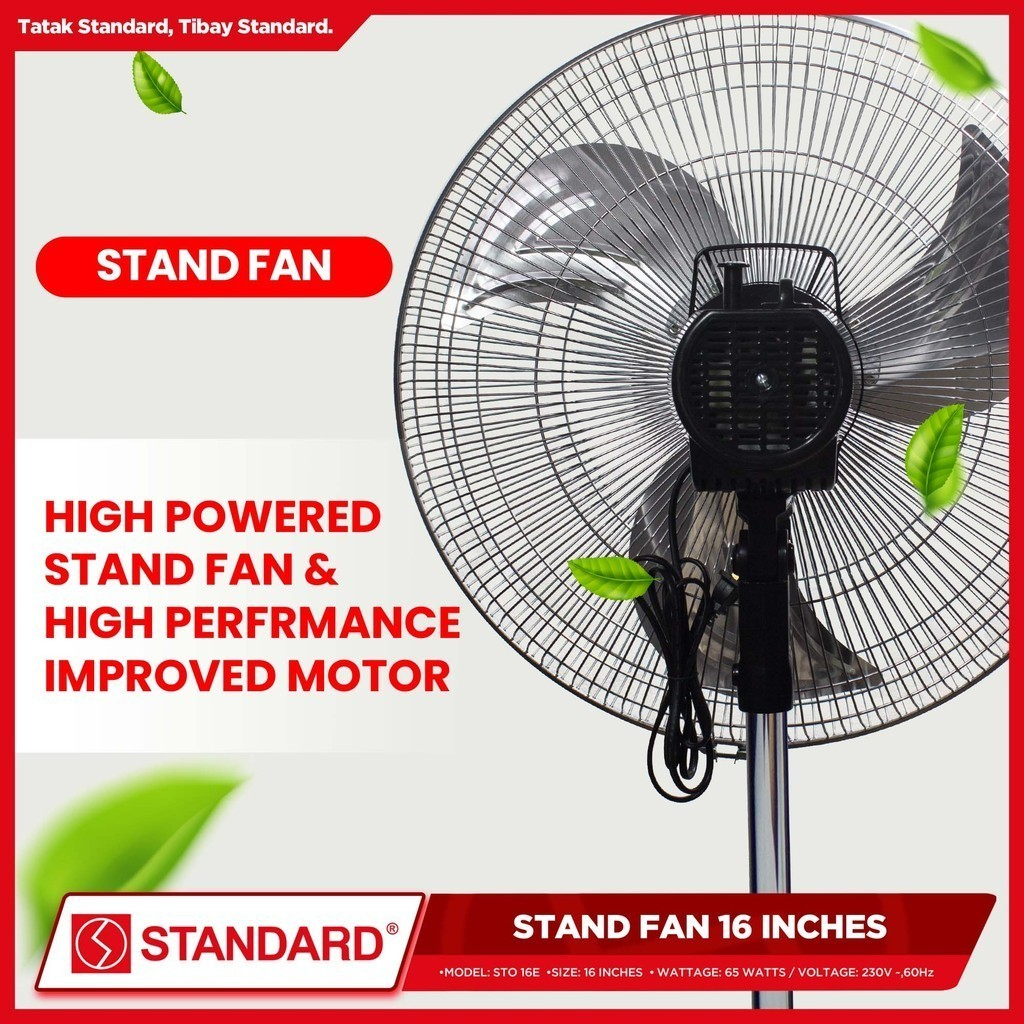 STANDARD STAND FAN 16" - Metal Blade