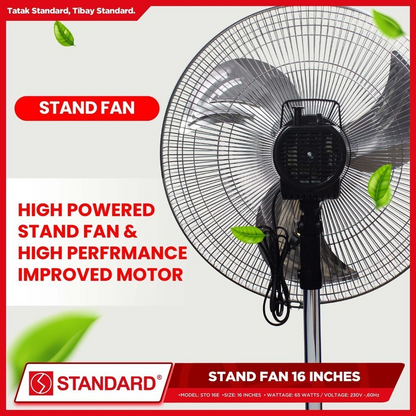 STANDARD STAND FAN 16" - Metal Blade