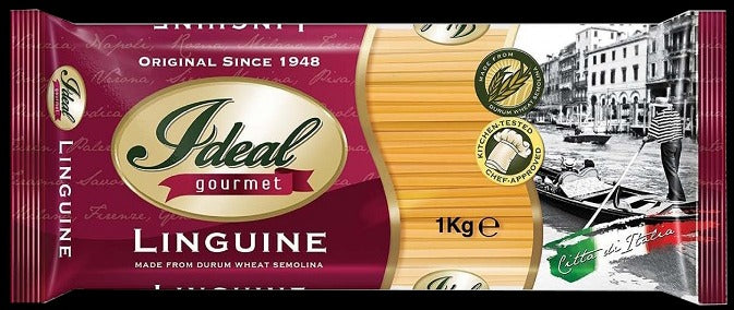 1 CASE - Ideal Gourmet Pasta LINGUINE 1kg x 15 packs