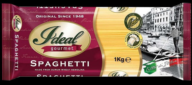 1 CASE - Ideal Gourmet Pasta SPAGHETTI 1kg x 15 packs