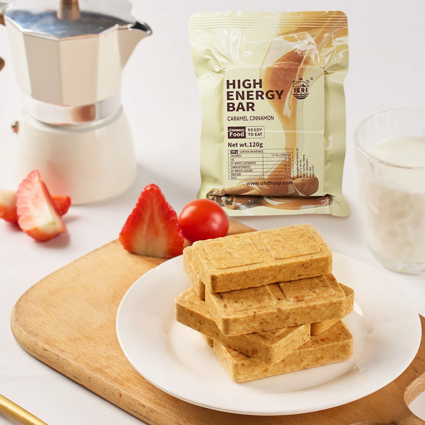 CARAMEL CINNAMON High Energy Bar 120g - Exp. Date 2045