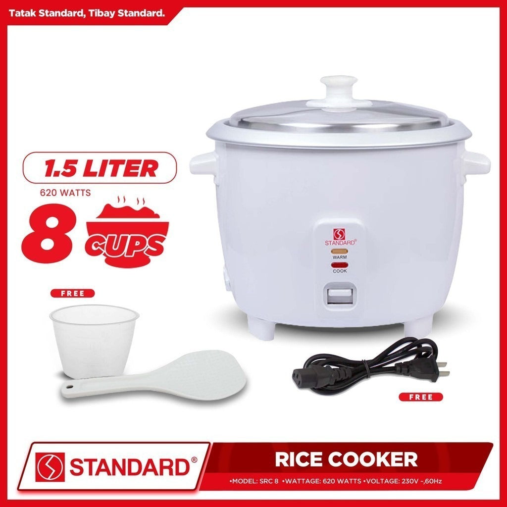 STANDARD RICE COOKER 1.5L (Plain White)