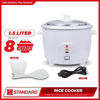 STANDARD RICE COOKER 1.5L (Plain White)