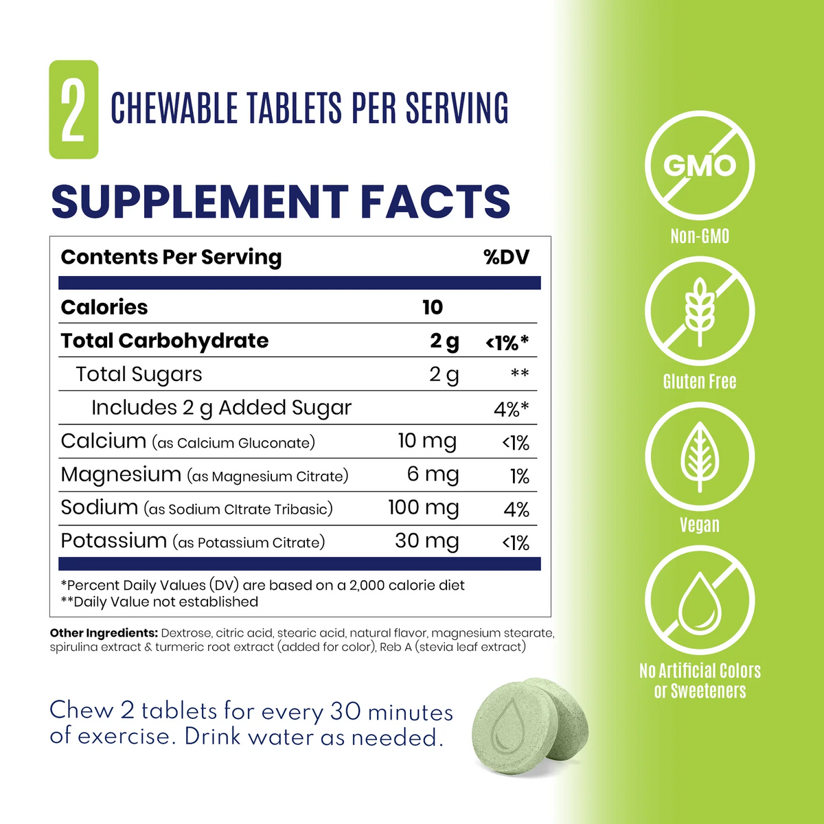 SaltStick FASTCHEWS Green Apple - 60ct Bottle
