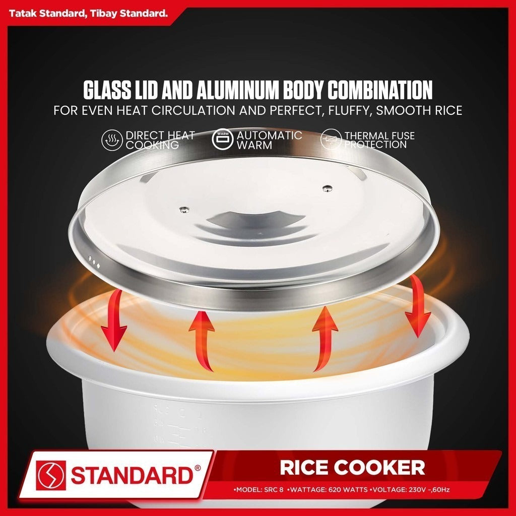 STANDARD RICE COOKER 1.5L (Plain White)