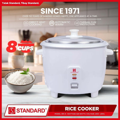 STANDARD RICE COOKER 1.5L (Plain White)