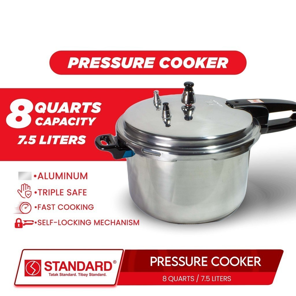 STANDARD PRESSURE COOKER 8 Quarts 7.5L