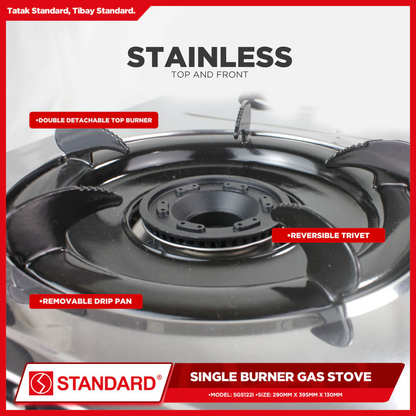 STANDARD SINGLE BURNER LPG Gas Stove - (BURNER ONLY)