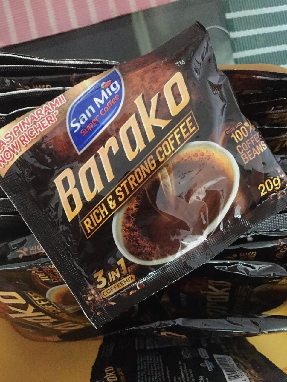 1 CASE - SAN MIG Super Coffee Barako Strip (20g x 10sachet) - 24 packs