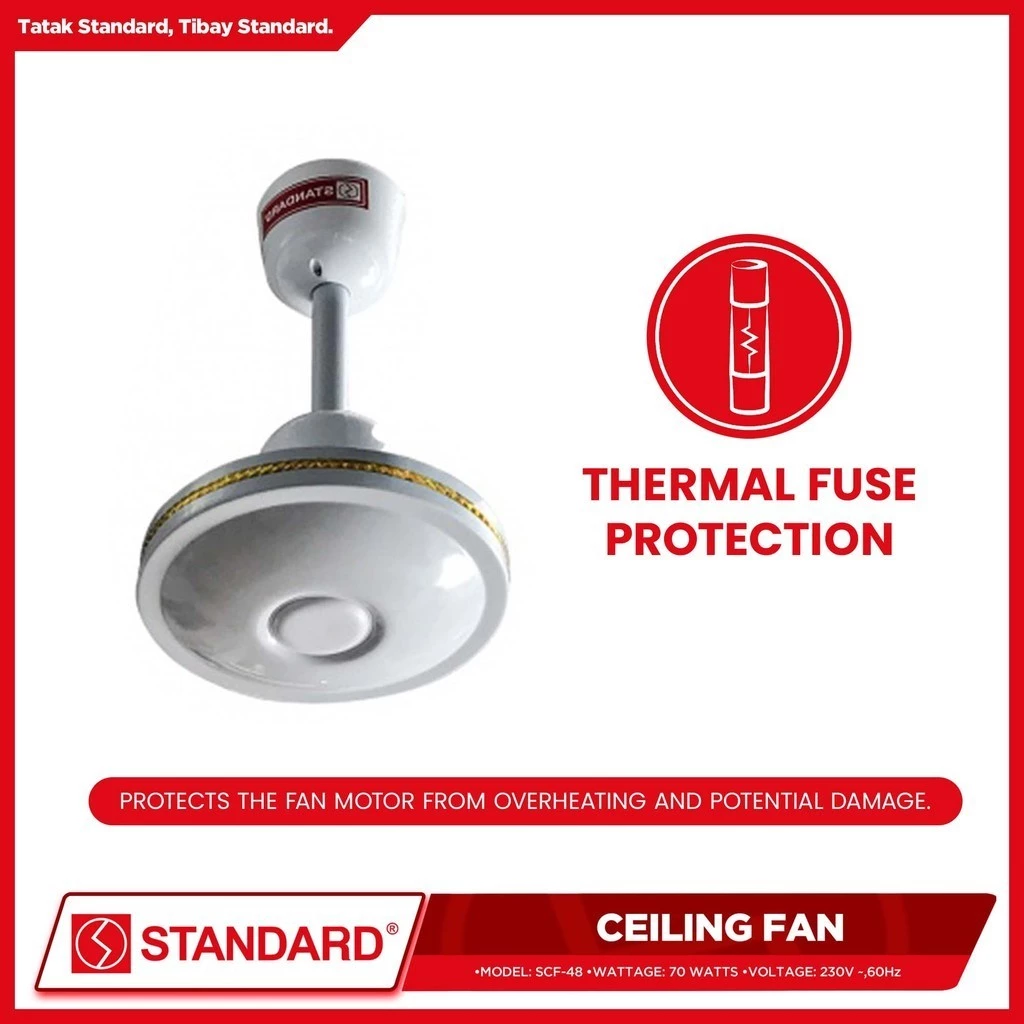 STANDARD CEILING FAN 48" - Diameter Metal Blade