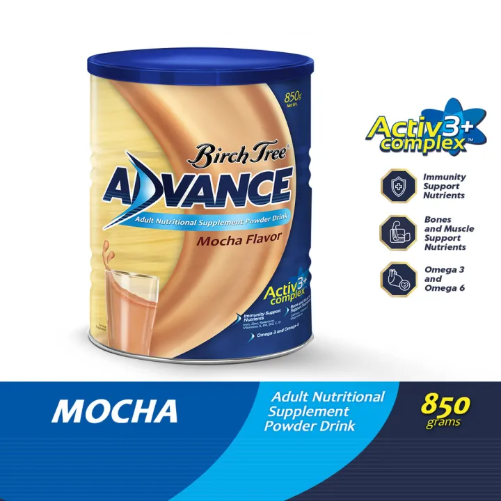 Birch Tree Advance Adult Milk Powder 850g- Mocha Flavor