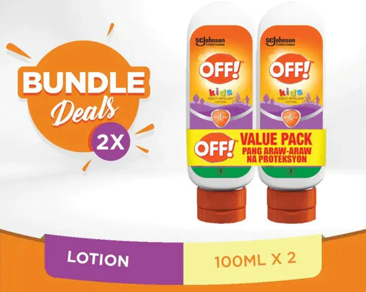 OFF! Insect Repellent Lotion for Kids- Twin Pack 100ml x 2pcs