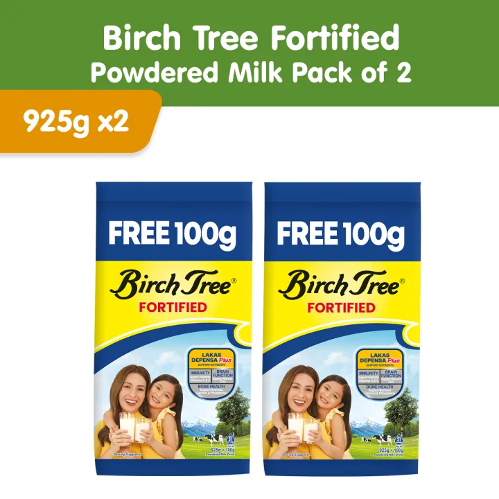 [Bundle of 2] Birch Tree Fortified Powdered Milk 925g