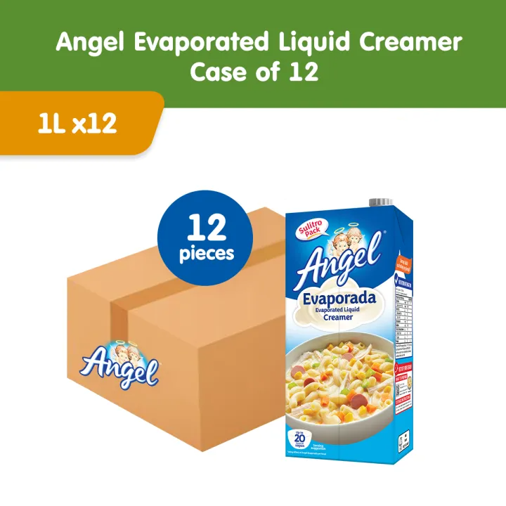 Angel Evaporated Liquid Creamer 1 Liter x 12pcs (1 Case)