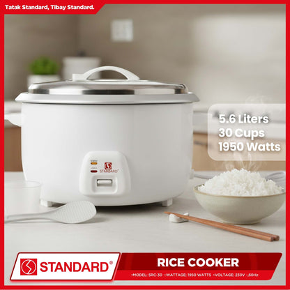 STANDARD Large Capacity Commercial RICE COOKER (1950W) 5.6L/30Cups
