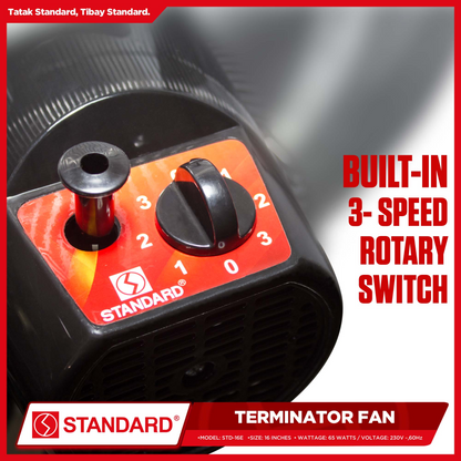 STANDARD TERMINATOR FAN 16" - Metal Blade