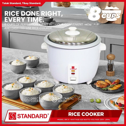 STANDARD RICE COOKER 1.5L (Plain White)