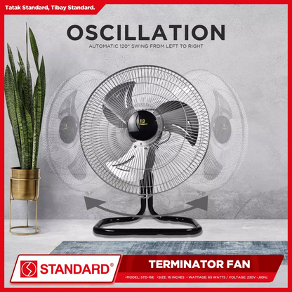 STANDARD TERMINATOR FAN 16" - Metal Blade