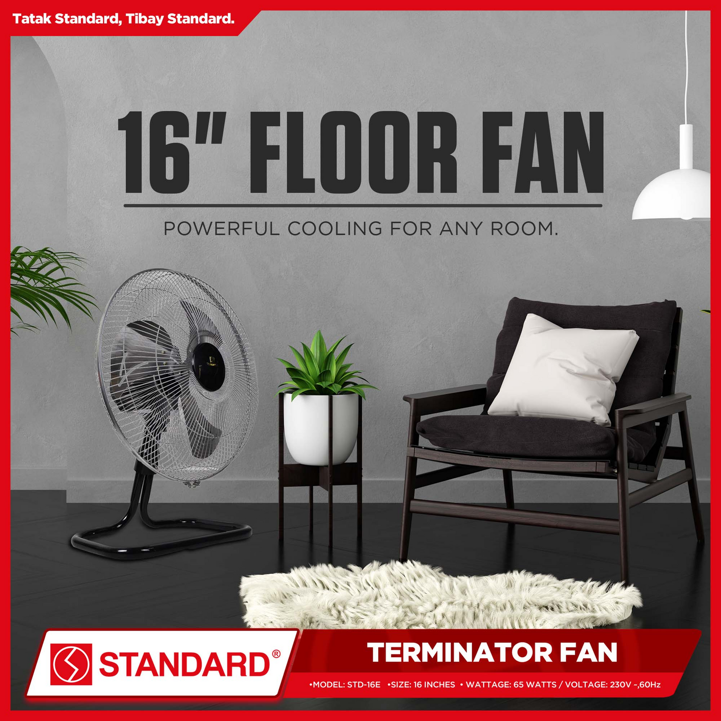 STANDARD TERMINATOR FAN 16" - Metal Blade