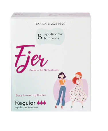Fjer TAMPONS Regular 8 pieces with APPLICATOR