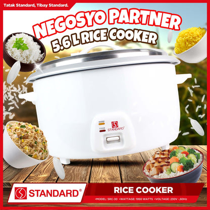 STANDARD Large Capacity Commercial RICE COOKER (1950W) 5.6L/30Cups