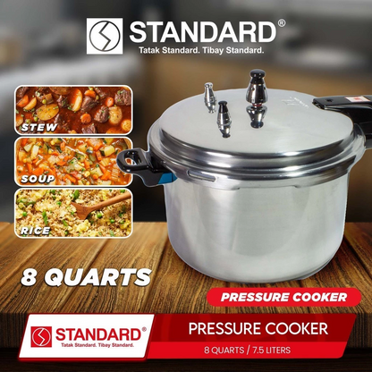 STANDARD PRESSURE COOKER 8 Quarts 7.5L