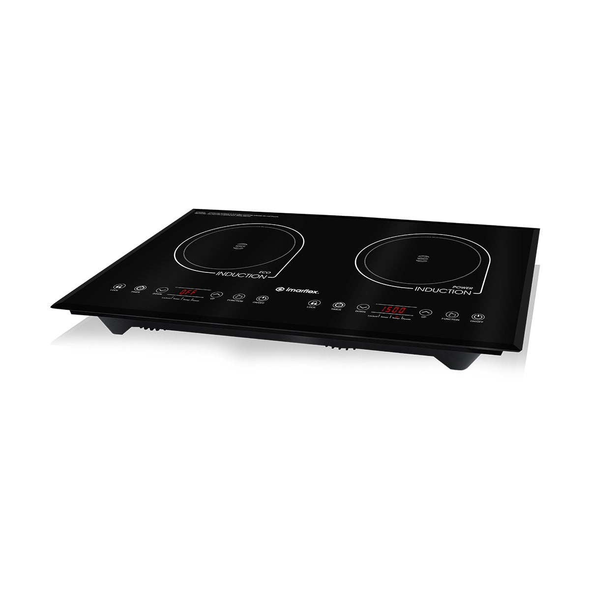 Imarflex IDX-3250B Built-in Twin Induction Cooker - L 1300W / R 1500W