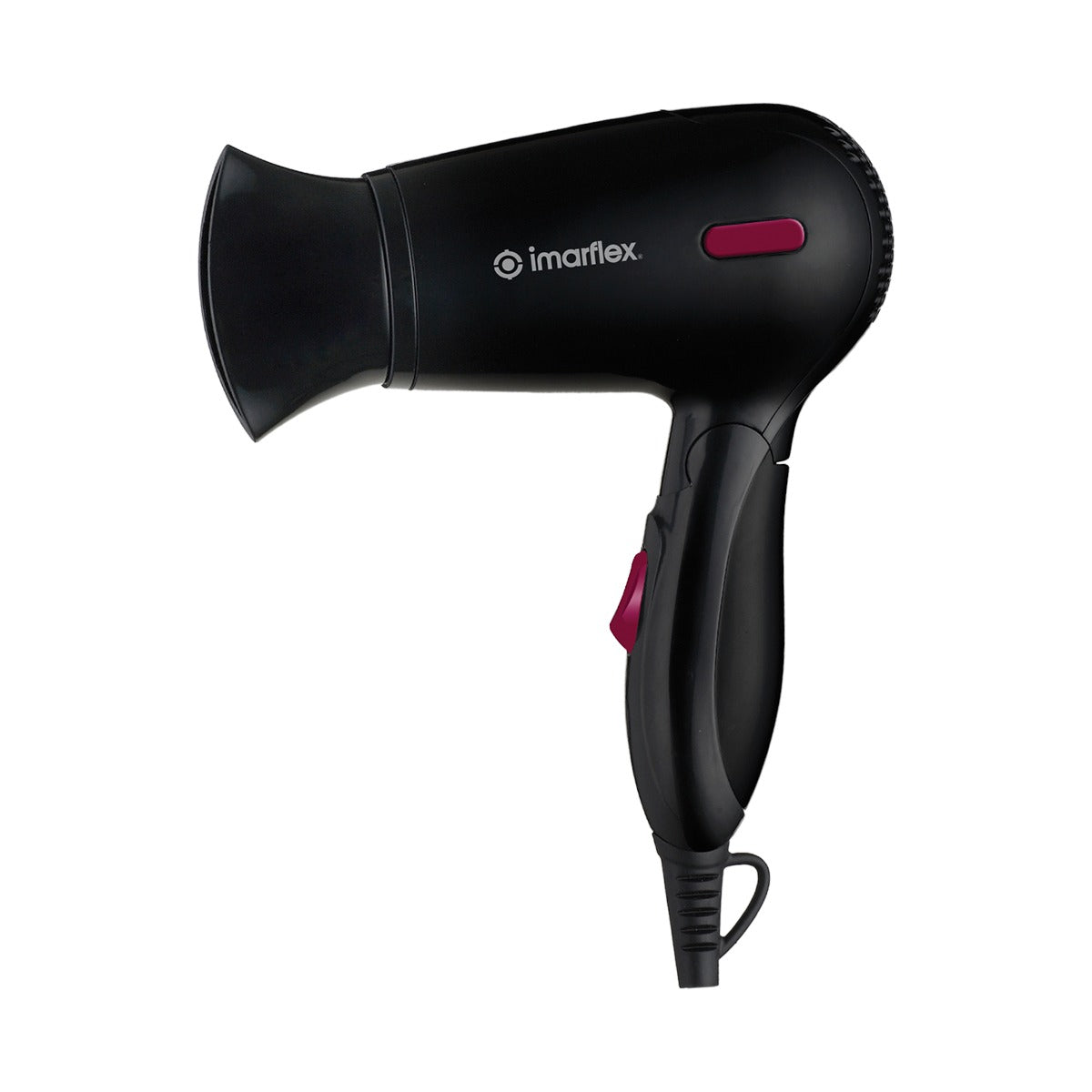 Imarflex HD-1300 Portable Hair Dryer - Foldable Handle (BLACK)
