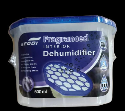 Segoi Fragranced DEHUMIDIFIER 500ml Lavender Scent - Absorbs moisture for mildew removal