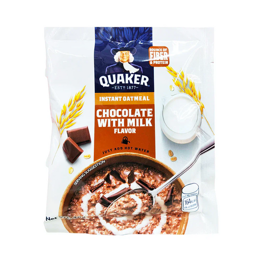 1 CASE - Quaker Instant Oatmeal Chocolate with Milk (40g x 12) 12 Boxes