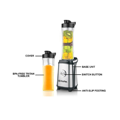 Imarflex IB-250P 3 in 1 Blend-to-Go Blender