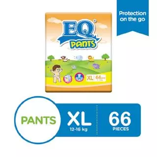 EQ Mega Pack Pants Baby Diaper 66's - XL