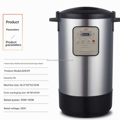 Automatic 20L Yogurt Maker Portable Greek Yogurt Machine Multi-Purpose Natto Maker