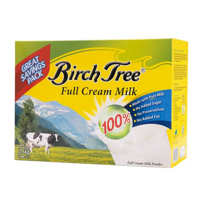 Birch Tree Full Cream Milk 2.5kg- Made from Pure Cow's Milk