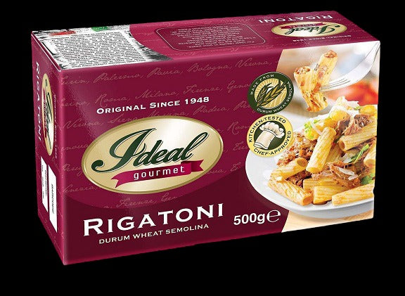 1 CASE - Ideal Gourmet Pasta RIGATONI 500g x 14pcs