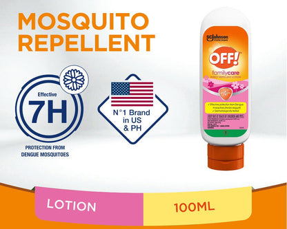 OFF! Familycare Insect Repellent Lotion - 100ml x 3pcs