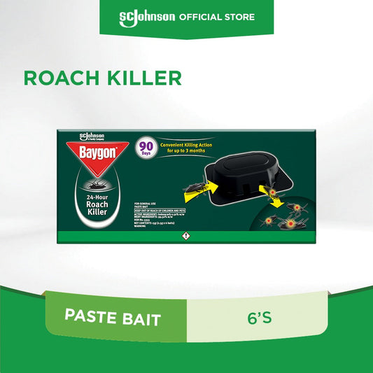 Baygon 24-Hour Cockroach Killer Paste Bait 6's x 3 packs