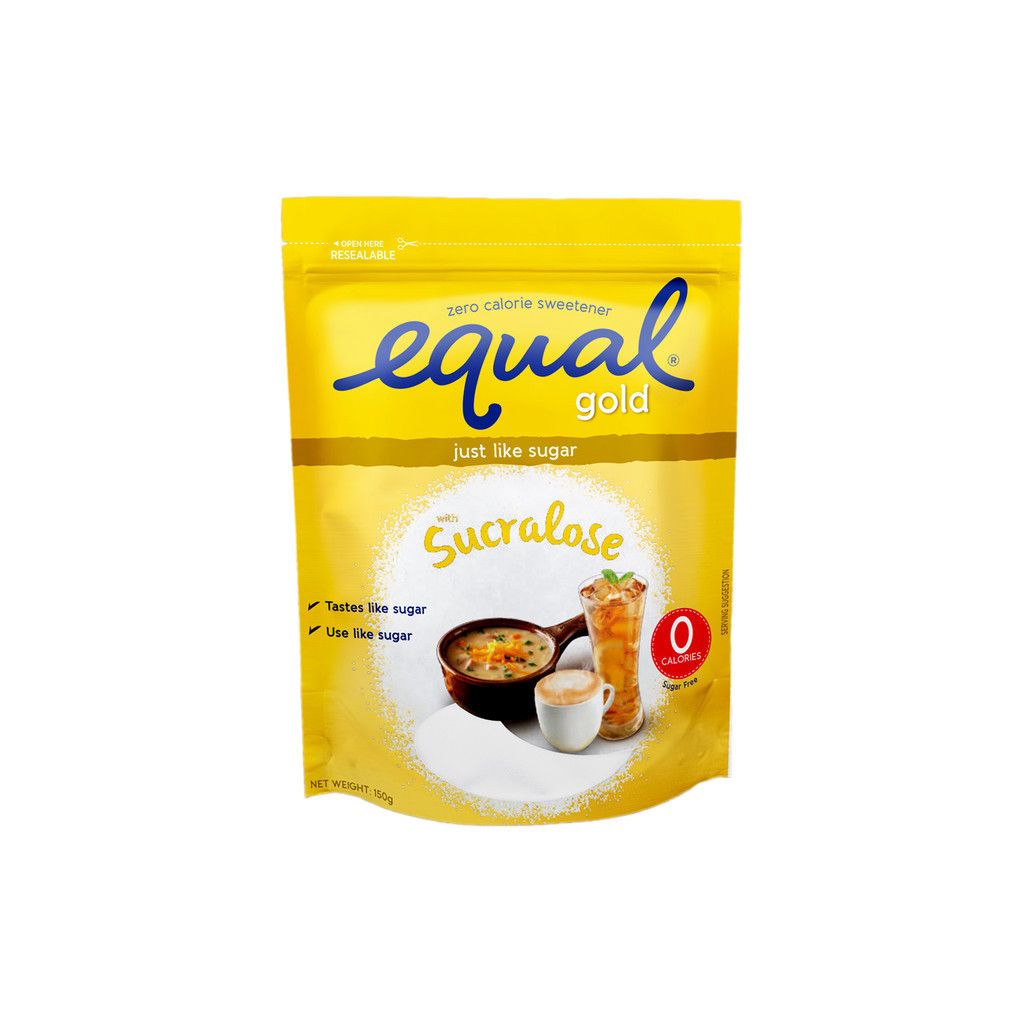 1 CASE - EQUAL GOLD 150G Sugarly Zero Calorie Sweetener - Keto Diet Friendly, Diabetic Friendly - (150g x 12 Packs)