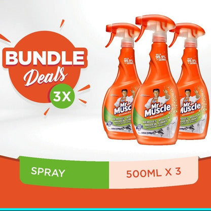 Mr. Muscle Mold & Mildew Primary 500ml - Bundle of 3