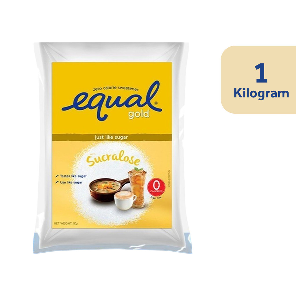 1 CASE - EQUAL GOLD 1KG Sugarly Zero Calorie Sweetener - (1 kg x 12 Packs)
