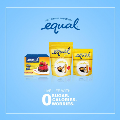 1 CASE - EQUAL GOLD 1KG Sugarly Zero Calorie Sweetener - (1 kg x 12 Packs)