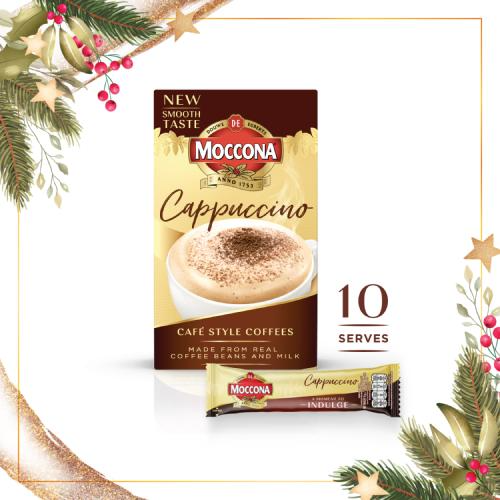 1 CASE - MOCCONA Café Style Cappuccino 3-in-1 Coffee (16g x 10sachets) - 5 boxes
