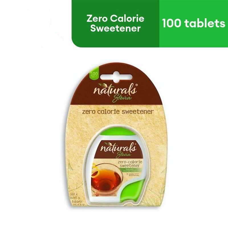 1 CASE - NATURALS STEVIA 100 Zero Calorie Sweetener - (100 Tablets x 12)