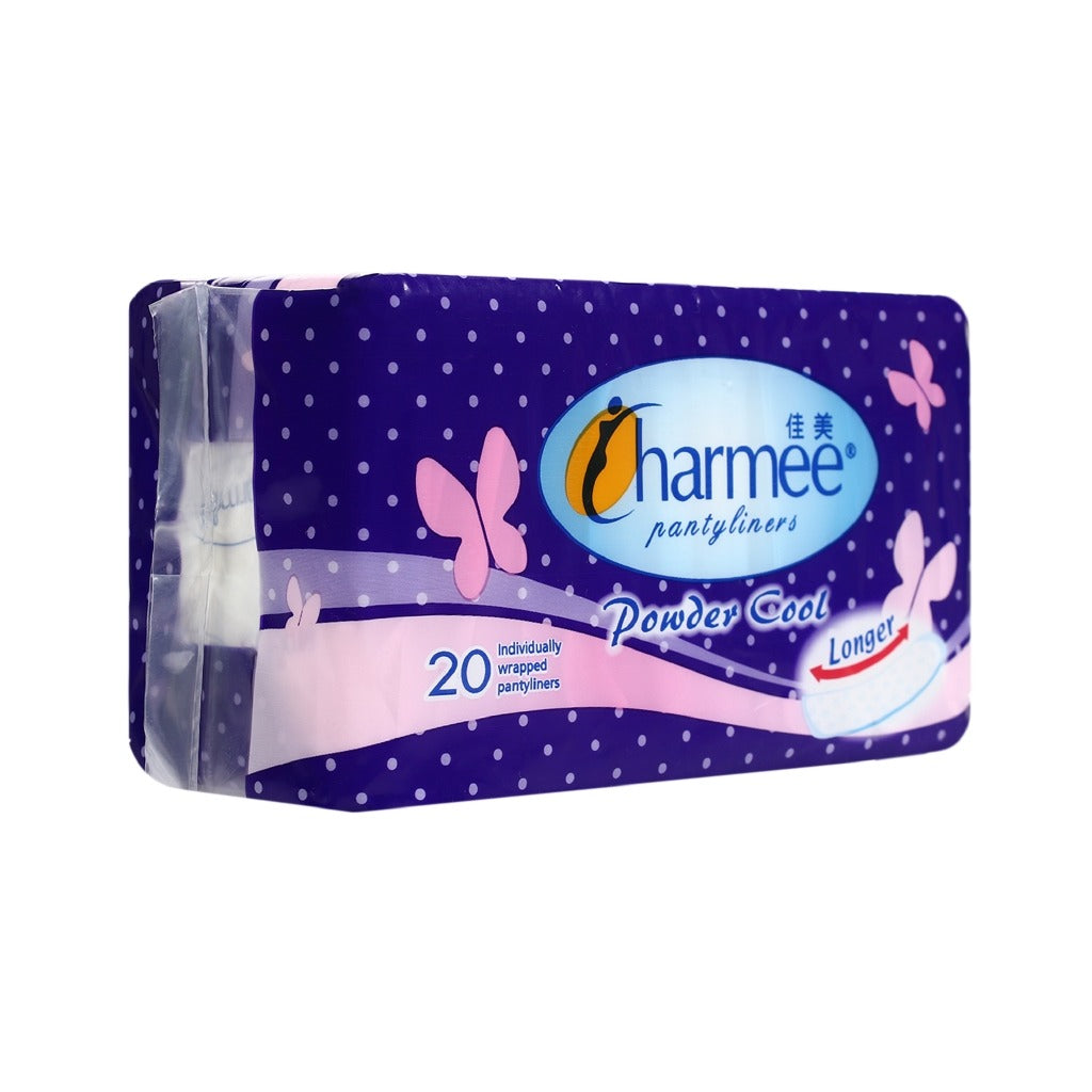 1 CASE - Charmee Pantyliner Powder Cool Longer 20's x 36 packs