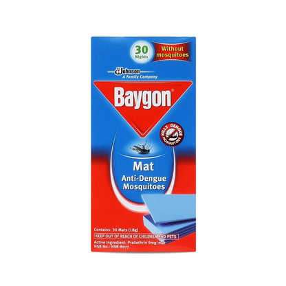 Baygon Mats Refill Anti-Mosquitoes 30s x 3 packs