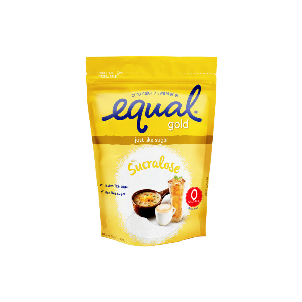 1 CASE - EQUAL GOLD 400G Sugarly Zero Calorie Sweetener - Keto Diet Friendly, Diabetic Friendly - (400g x 12 Packs)