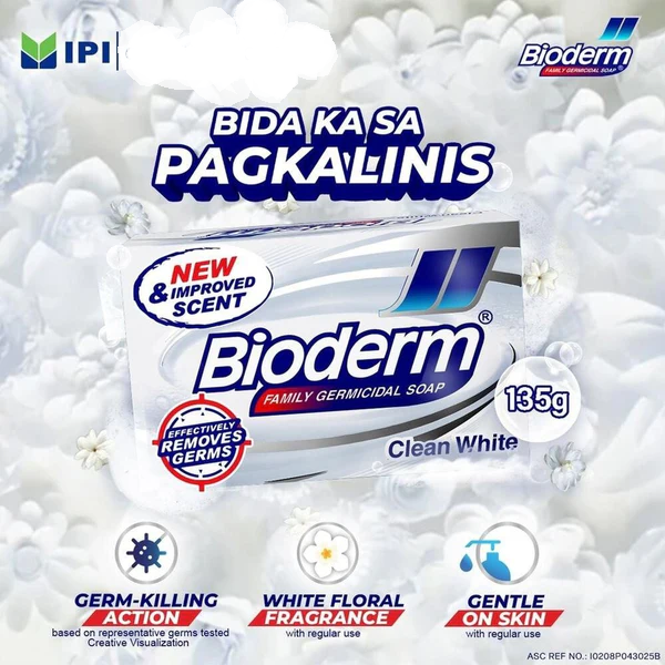 Bioderm Soap Clean White 135g Box- [Bundle of 5]