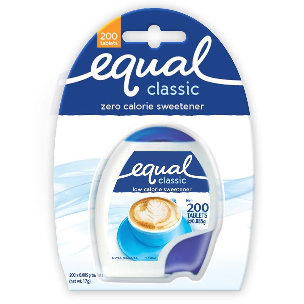 1 Case EQUAL CLASSIC TABLET 200 Zero Calorie Sweetener ( 200 Tablets x 12 ) Sugar Substitute, Diabetic Friendly